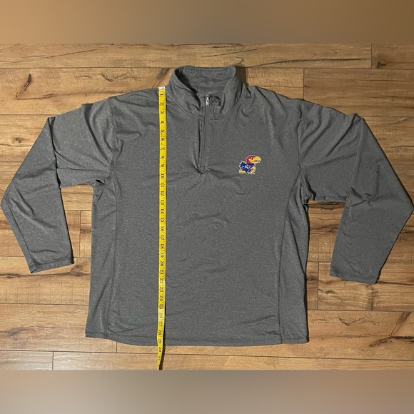 Kansas Jayhawks 1/4 Zip Long Sleeve Shirt - Picture 3 of 3